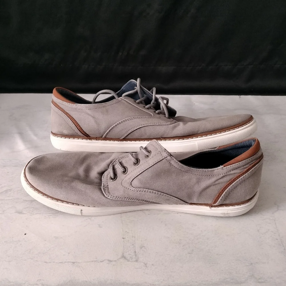 Men's Sz 10.5M Shaker Gray Casual Shoes Sneakers Curt And Larson Preppy
